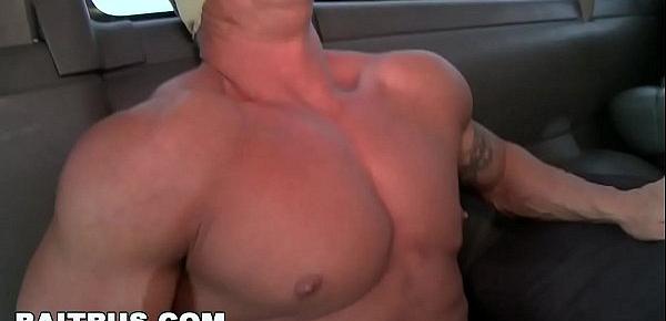  BAIT BUS - Muscle Hunk "The Rock" Goes Gay For Pay In Our Van